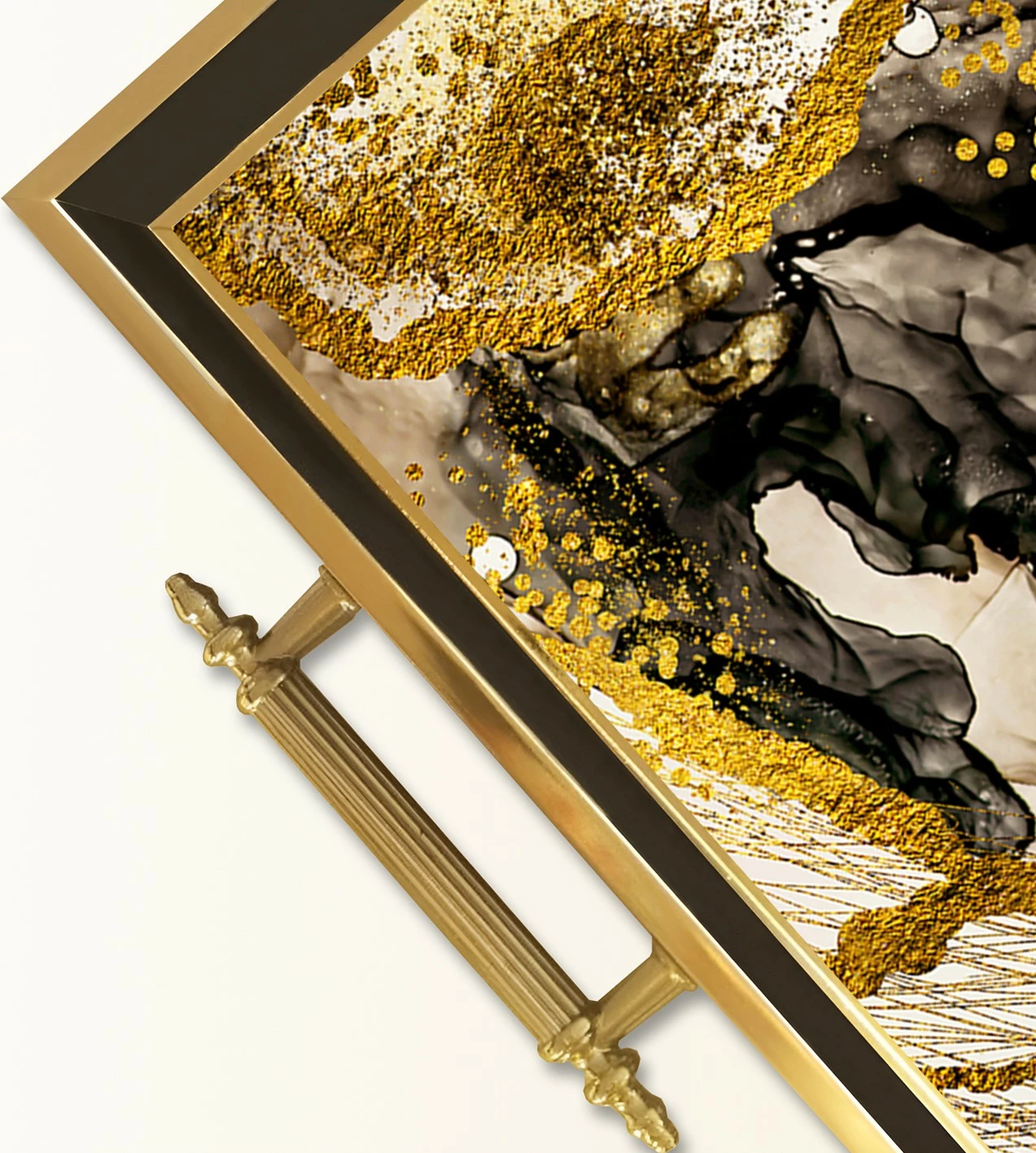 Tabaka xhami, shumëngjyrëshe, Aberto Design, TPA9868, 50x29x3.5cm