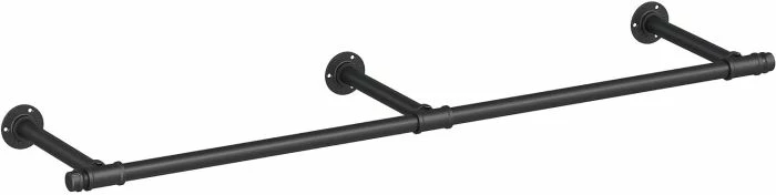 Varëse rrobash murale SONGMICS HSR104B01 170 cm, kapacitet 68 kg, e zezë, set me aksesorë