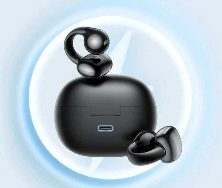 Kufje wireless Ugreen HiTune S3 WS209, Bluetooth 5.4, open-ear clip-on, IPX5, mikrofon, deri 24–30 orë, të zeza