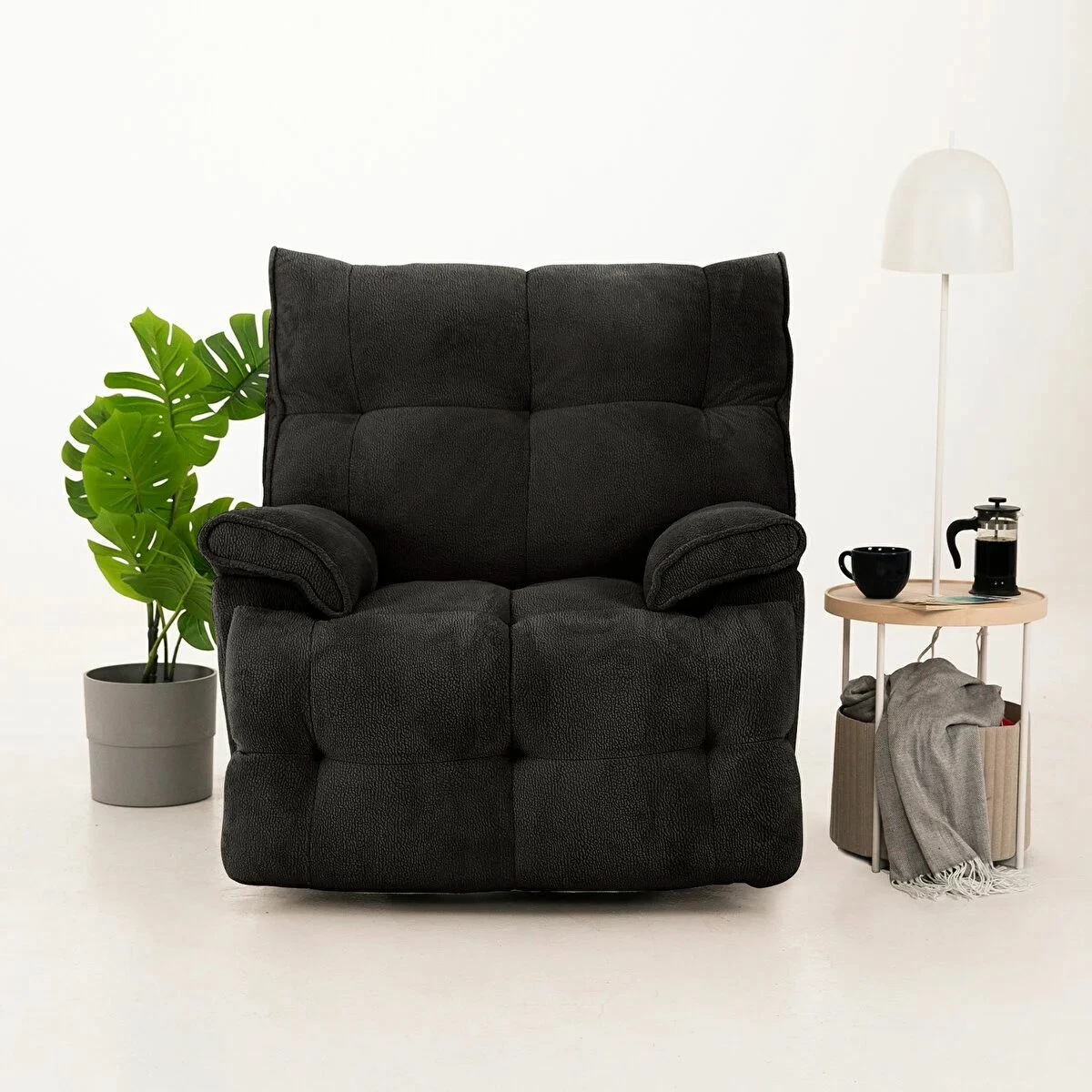 Karrige relaksuese elektrike, ngjyrë e zezë, Atelier del Sofa
