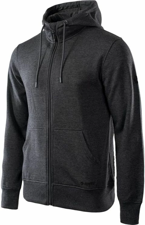 Duks me kapuç Hi-Tec për meshkuj, ngjyrë e zezë dhe gri