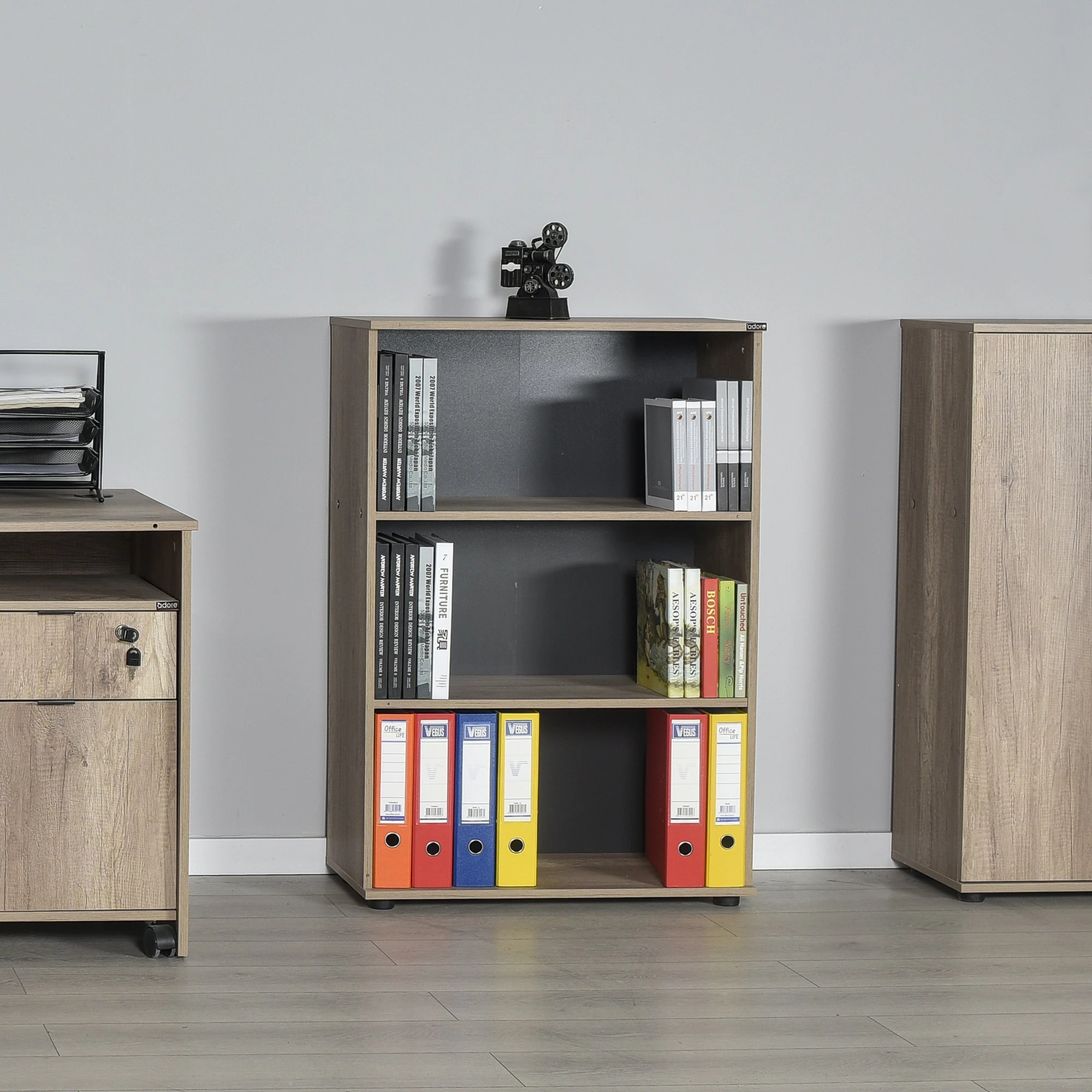 Raft librash Hanah Home, Rkt-330-Tt-1, ngjyrë arre e çelët