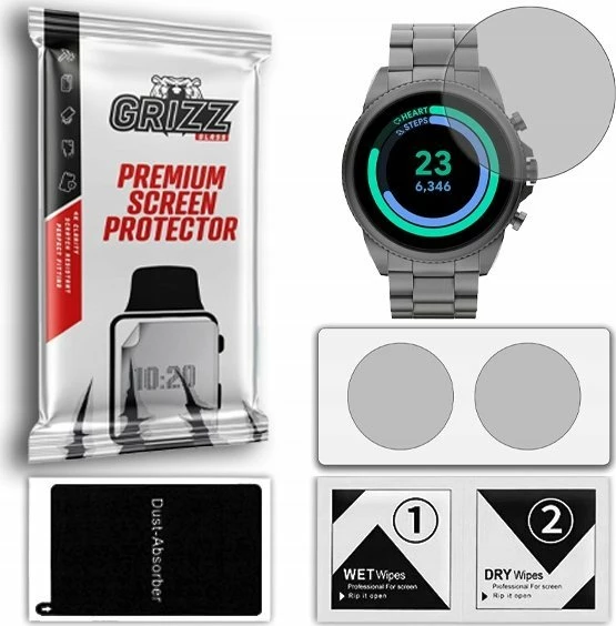 Film mbrojtës ekrani mat GrizzGlass PaperScreen për Garmin Instinct E 45mm, transparent, set 2 copë