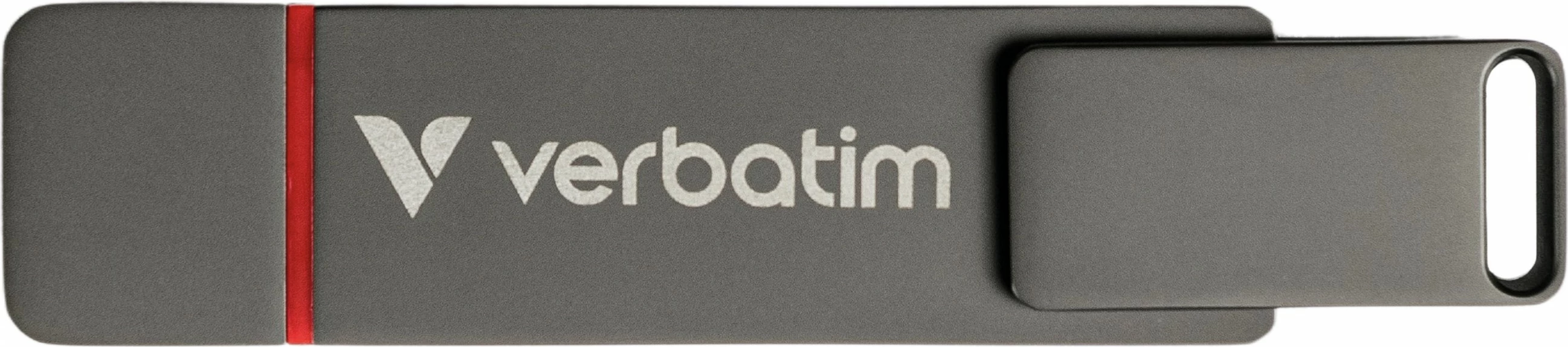 USB flash Verbatim Dual QuickStick 128GB, USB-A/USB-C, 3.2 Gen 1, gri