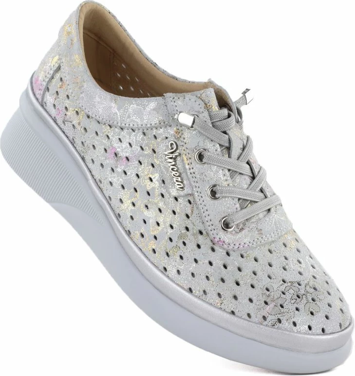 Këpucë platforme për femra Vinceza 79603, gri