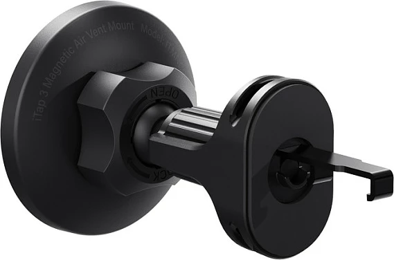 Mbajtës magnetik për celular iOttie iTap 3 MagSafe, për ventilim makine, rrotullues, i zi