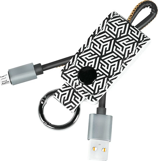 Kabllo USB LogiLink USB 2.0, USB-A në Micro-USB, 0.22m, bardhë/zi
