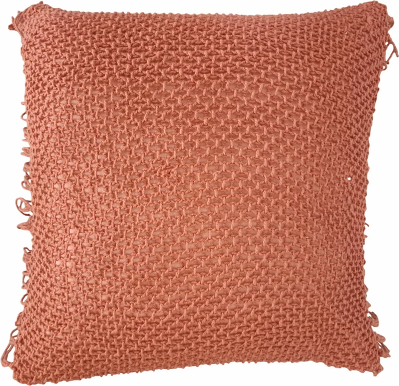 Jastëk dekorativ ARNAV, pëlhurë, ngjyrë kafe e kuqërremtë, 45x45cm