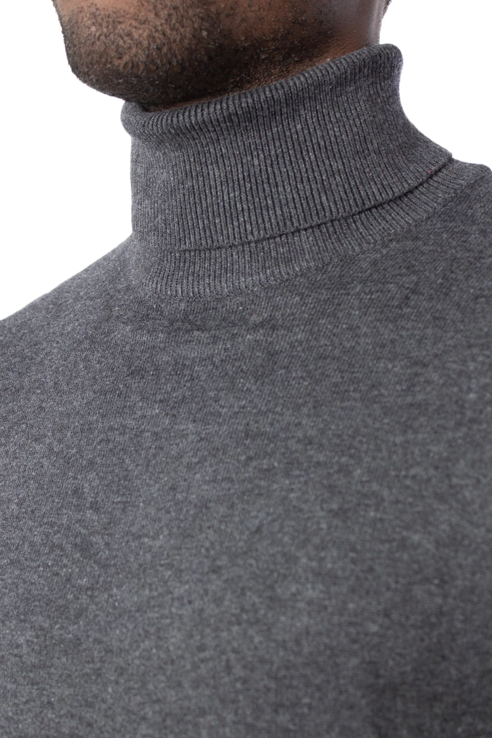 Xhemper për meshkuj Jack Jones Emil Roll Neck STS 12157417, gri e errët [Madhësia: M]