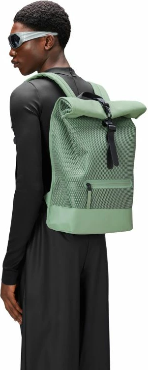Çantë shpine Rains Rolltop Mesh, unisex, gri [Madhësia: Standarde]