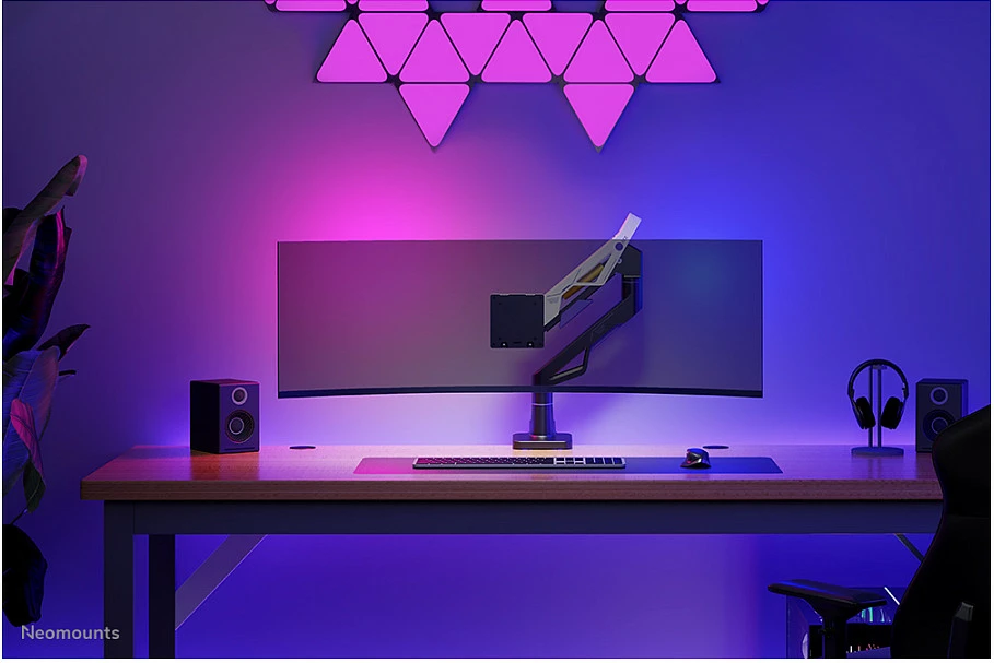 Mbajtës monitori Neomounts ACE DS70-256BL1, për tavolinë, 24-57", deri 30 kg, VESA 75x75-200x200, i zi