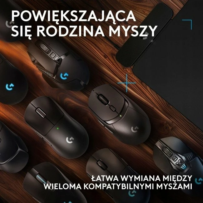 Mauspad me karikim pa tela Logitech POWERPLAY 2 (947-000003) 344x284mm, i zi
