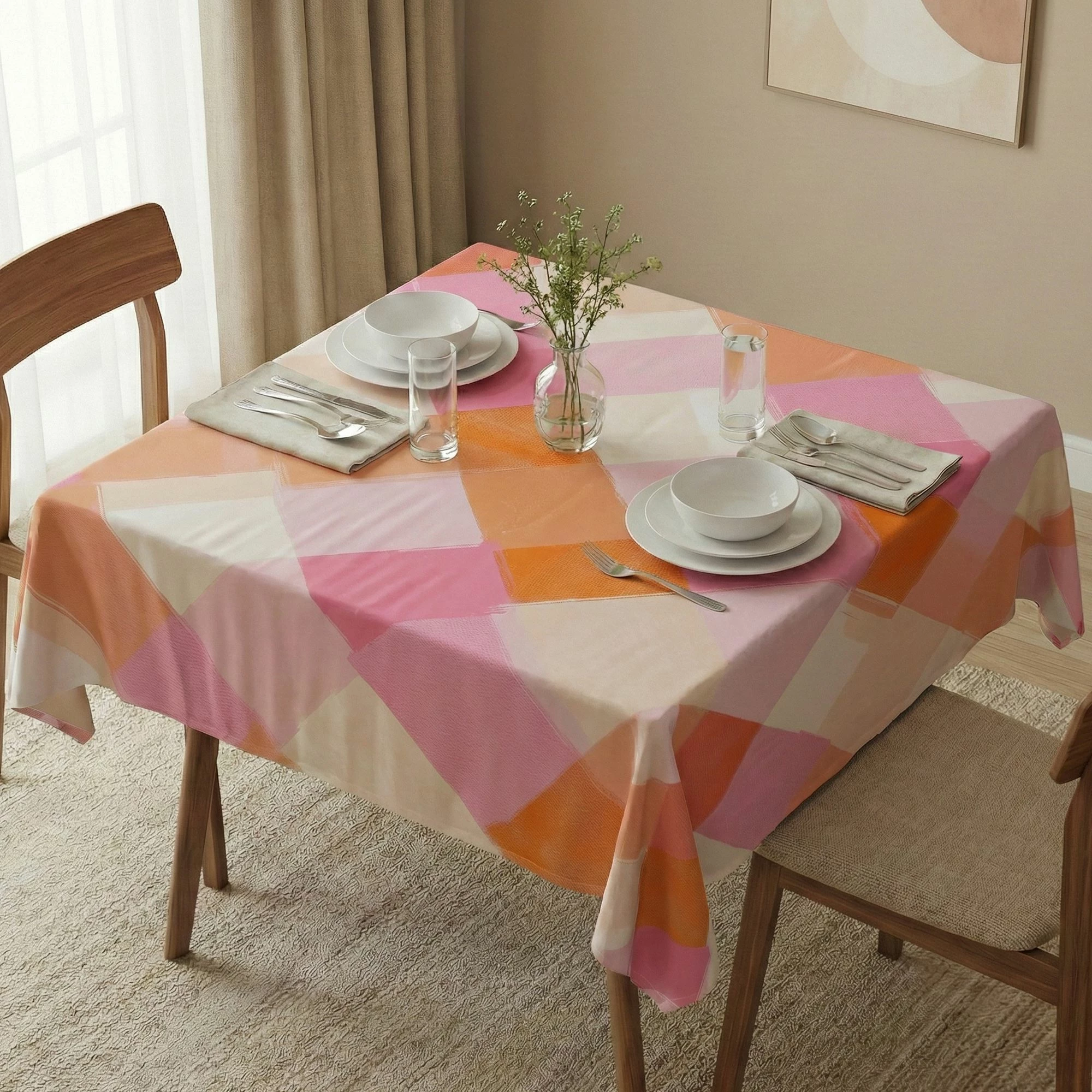 Mbulesë tavoline Hermia, Asr-tblclt25-11, 140x140cm