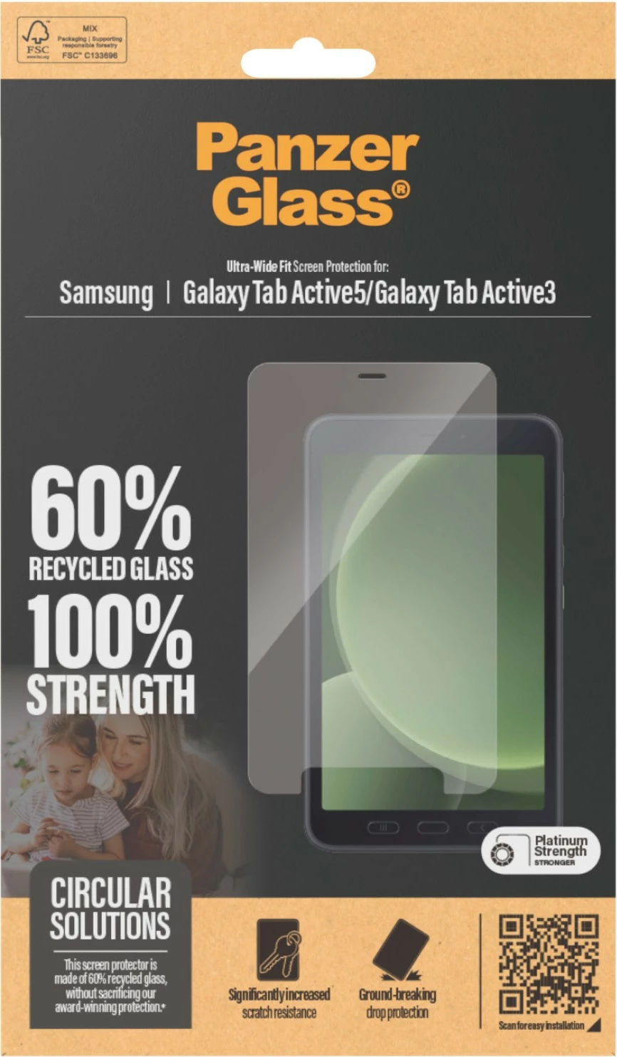 Mbrojtës ekrani PanzerGlass për Samsung Galaxy Tab Active5 5G / Active3, transparent