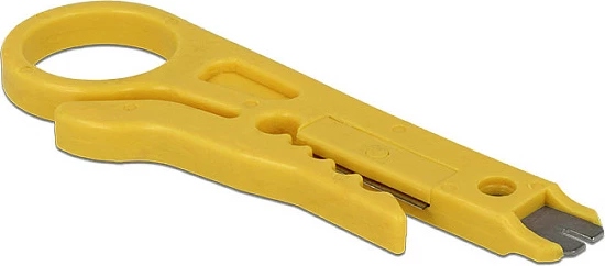 Mjet për zhveshje kabllosh DeLOCK, 1-8 mm, 90 mm, i verdhë