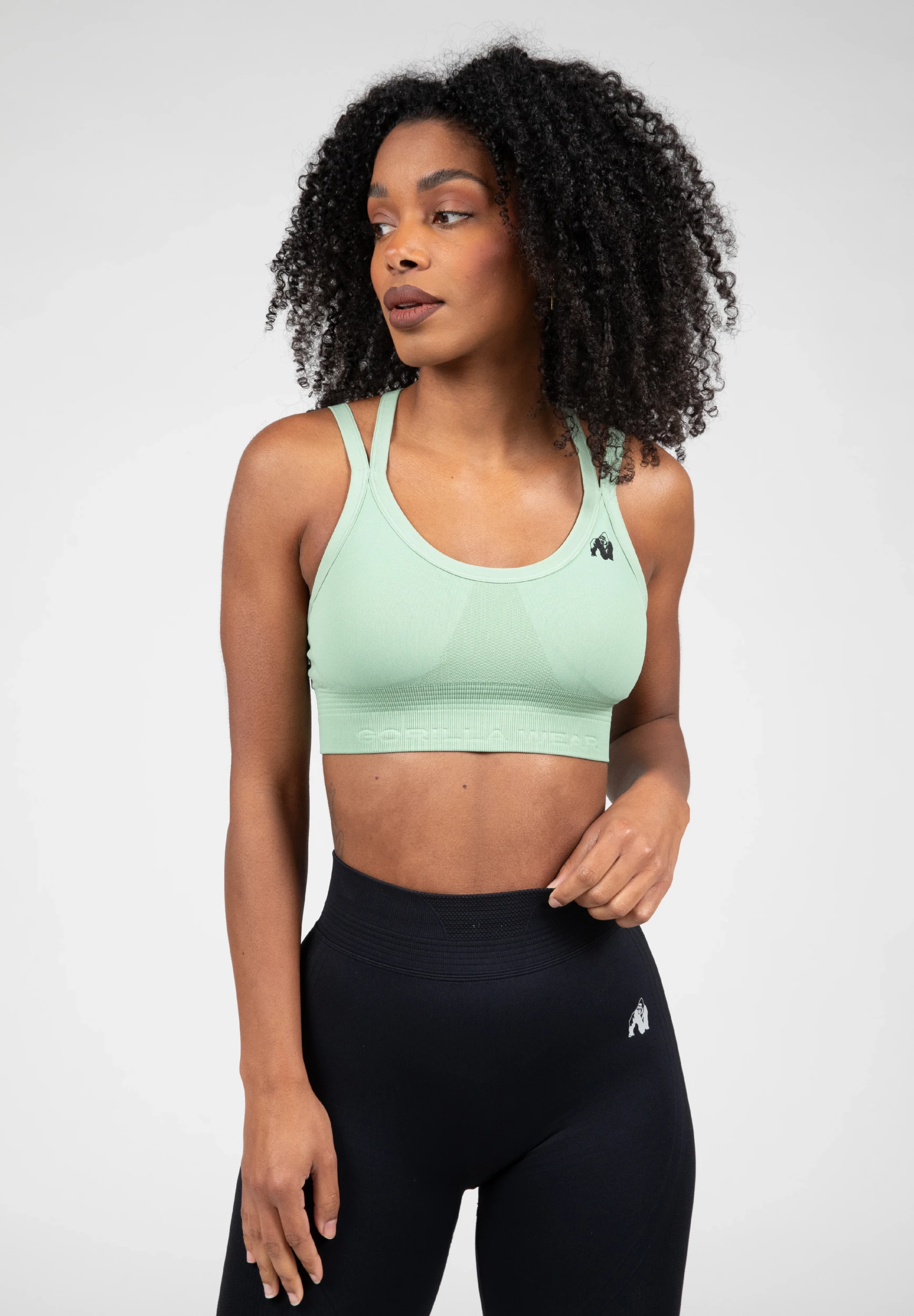 Whitney Seamless Sports Bra - Green