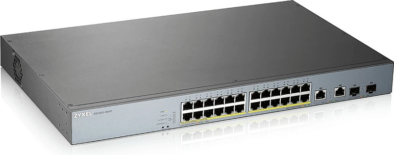 Switch Zyxel GS1350-26HP-EU0101F, Managed, L2, Gigabit Ethernet (10/100/1000), PoE, Rack mounting