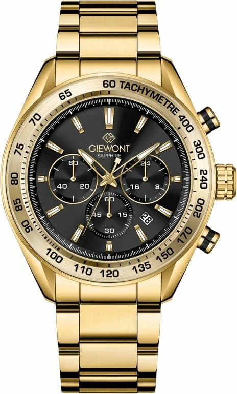 Orë dore meshkuj Giewont GW9580-B4, gold black