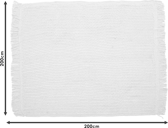 Çati për day bed, makrame, bezhë, 2x2m