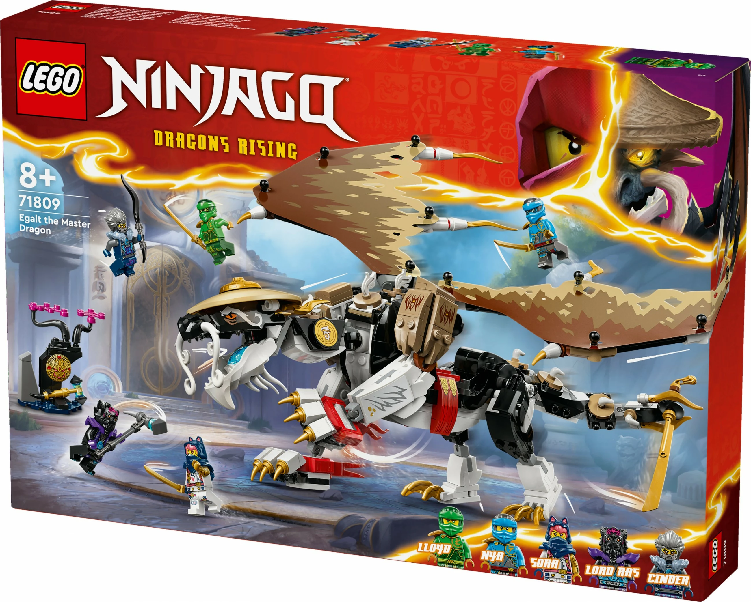Set ndërtimi LEGO NINJAGO Egalt the Master Dragon 71809, 532 pjesë, multingjyrësh