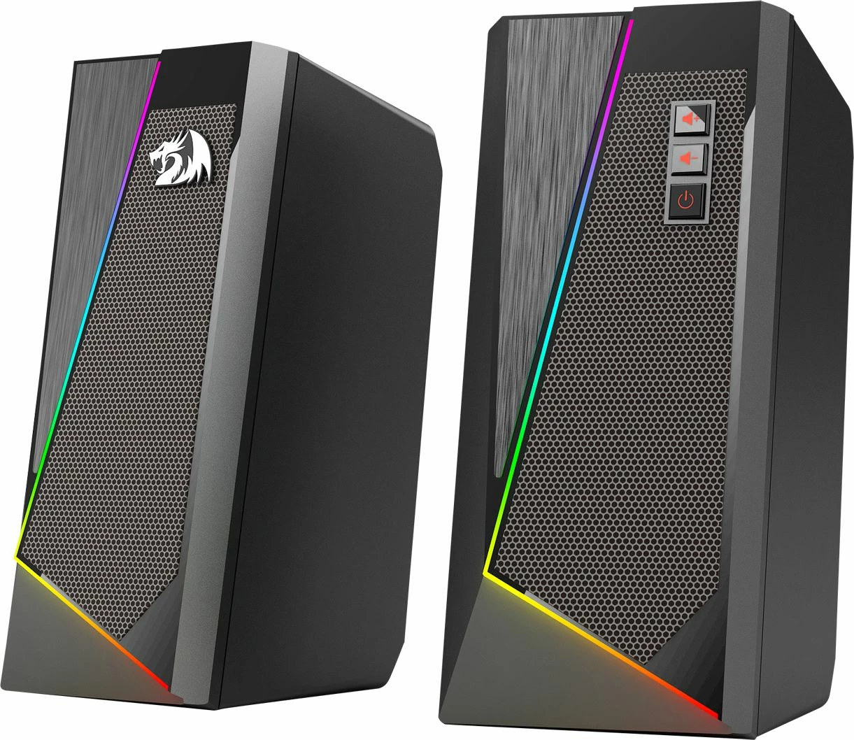 Altoparlantë për kompjuter Redragon GS520 Anvil (RED-GS520) 10W RMS, 2.0, USB + 3.5mm, RGB, të zeza