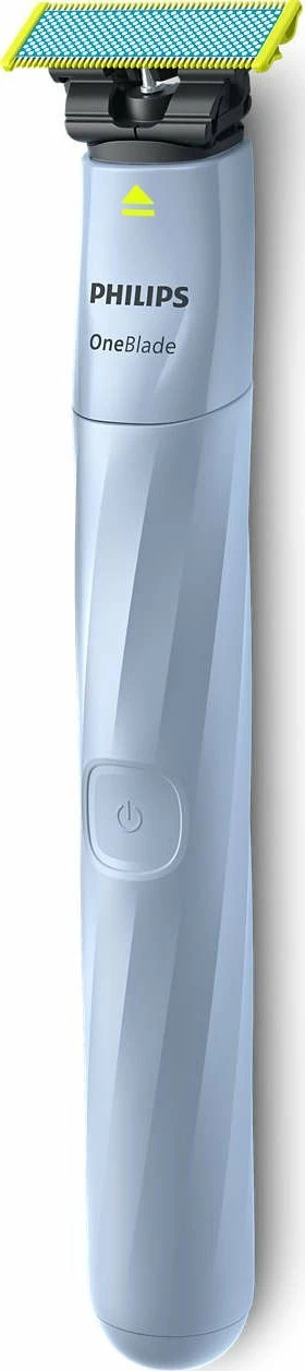 Makinë rroje Philips OneBlade First Shave QP1324/20, hybrid me trimmer, USB-A, përdorim thatë/lagësht, blu