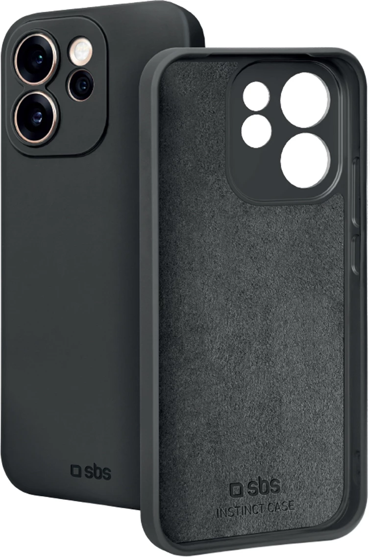 Mbështjellës SBS Instinct për Oppo Reno 15 Pro, TPU me mikrofibër, 20 g, i zi