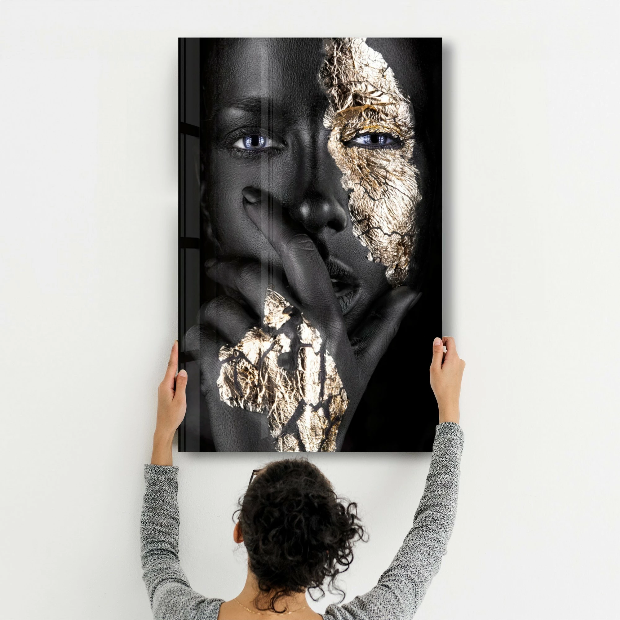 Pikturë dekorative prej xhami të temperuar, Wallity OGLS-8058, 46x72cm