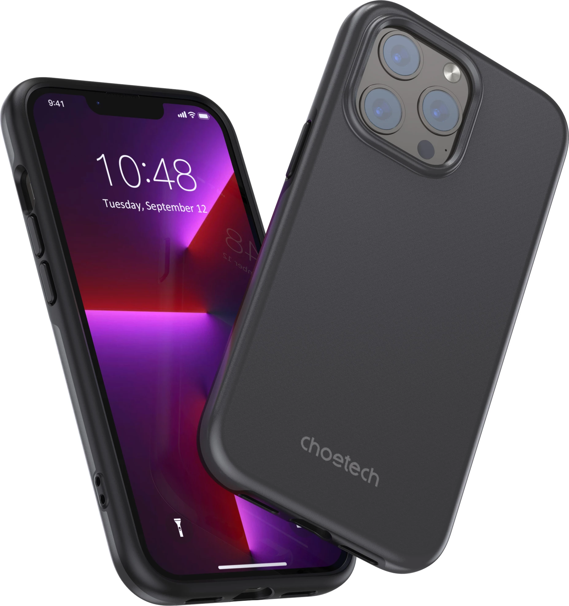 Mbështjellës Choetech PC0113-MFM-BK për iPhone 13 Pro, i zi, Made For MagSafe