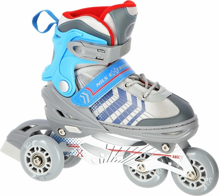 Rollera Nils Extreme NH18192 4in1, gri-blu, madhësia S (29-33)