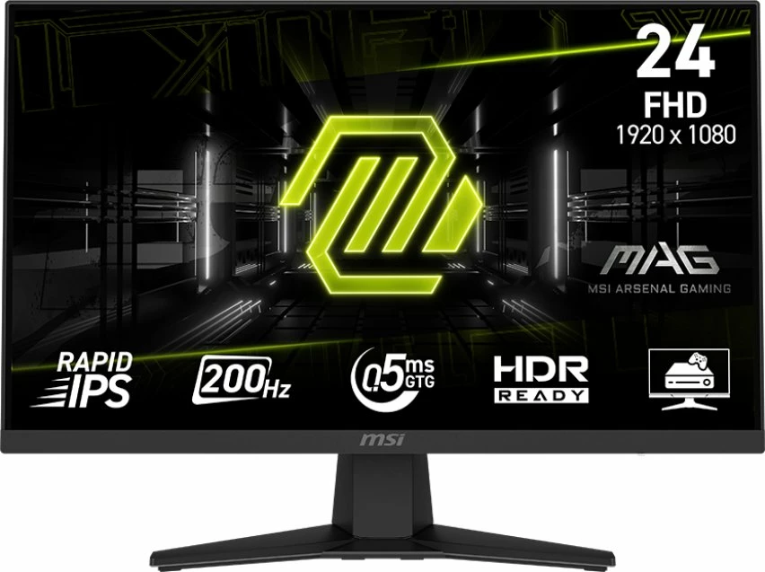 Monitor MSI MAG 244F 23.8\" FHD 200Hz 0.5ms Rapid IPS HDR Ready FreeSync, i zi
