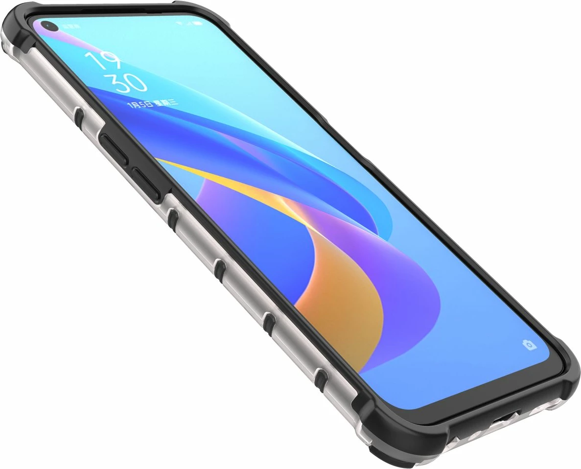 Mbështjellës Hurtel Honeycomb për Oppo A76 / Oppo A36 / Realme 9i, Transparent