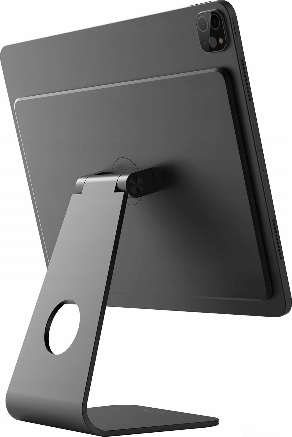 Mbajtës magnetik Fixed Frame për iPad Pro 12.9\", alumin, rregullim këndi, gri e errët