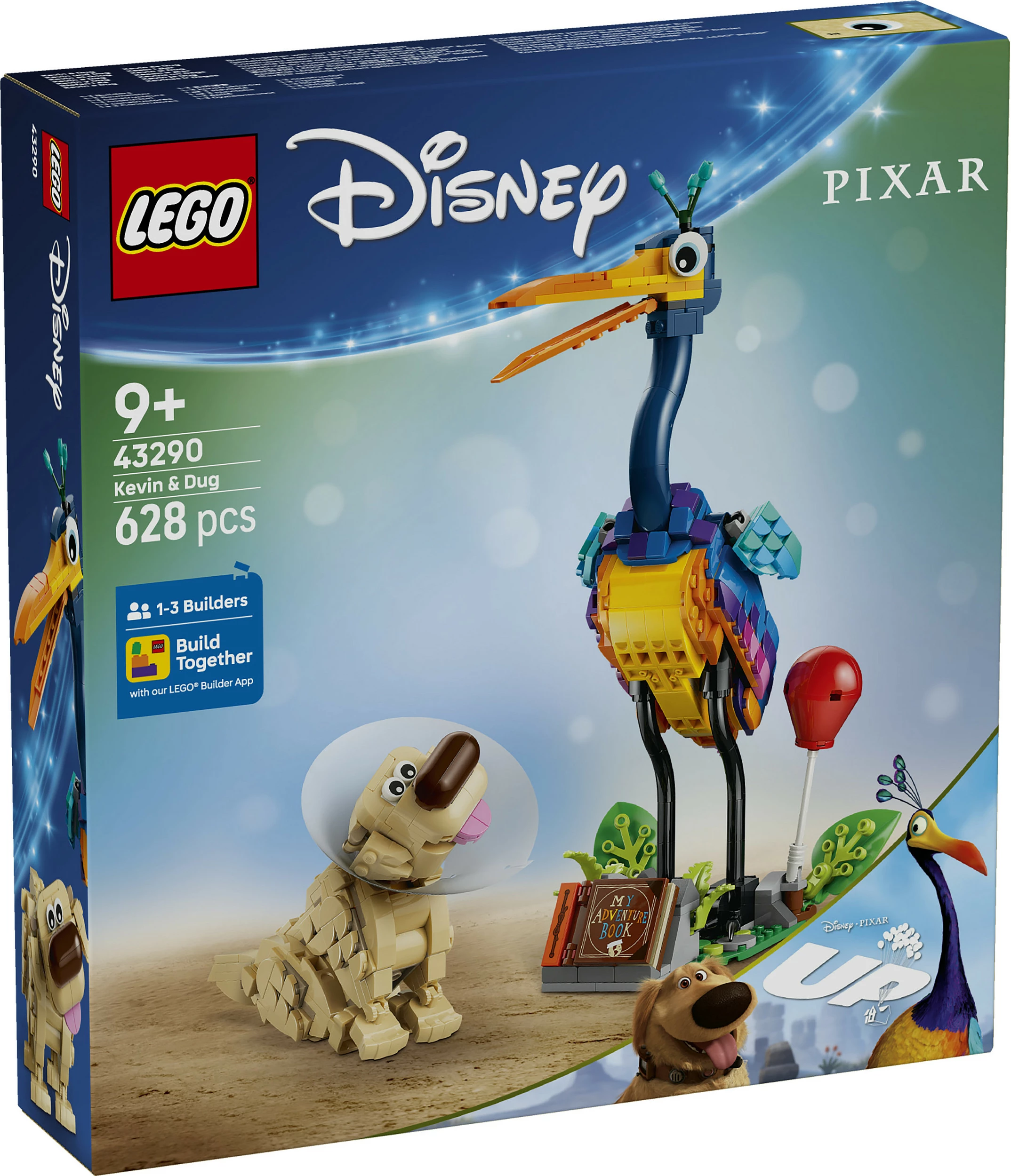 Set ndërtimi LEGO Disney Pixar Kevin & Dug 43290, 628 pjesë, 9+ vjeç, shumëngjyrësh