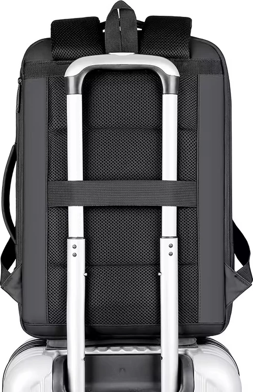 Çantë shpine, 45x30x10-15 cm, e zezë