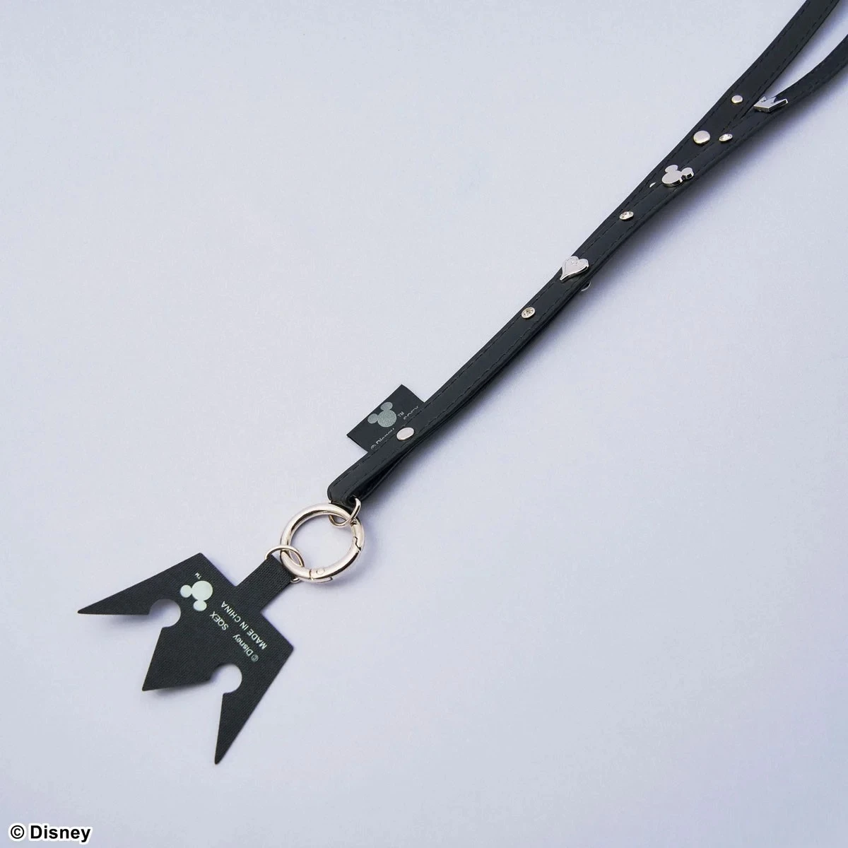 Rrip për celular Square Enix KINGDOM HEARTS, i licencuar zyrtarisht, me unazë metalike, i zi