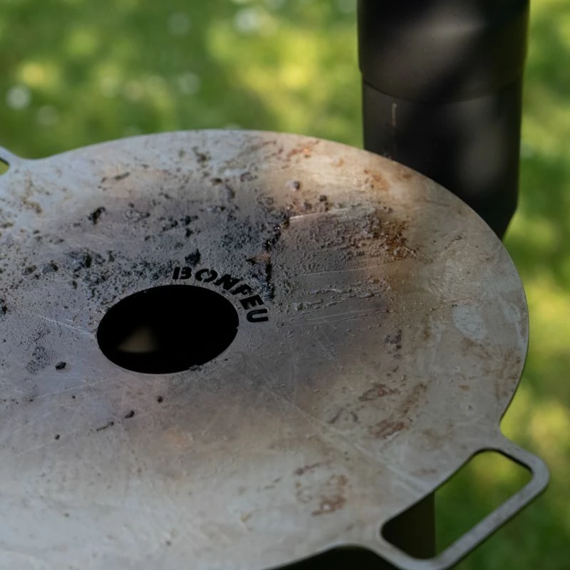Plancha për outdoor Bonfeu, e zezë