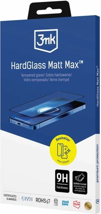 Mbrojtës ekrani tempered glass 3mk HardGlass Matt Max për iPhone 12 Pro Max