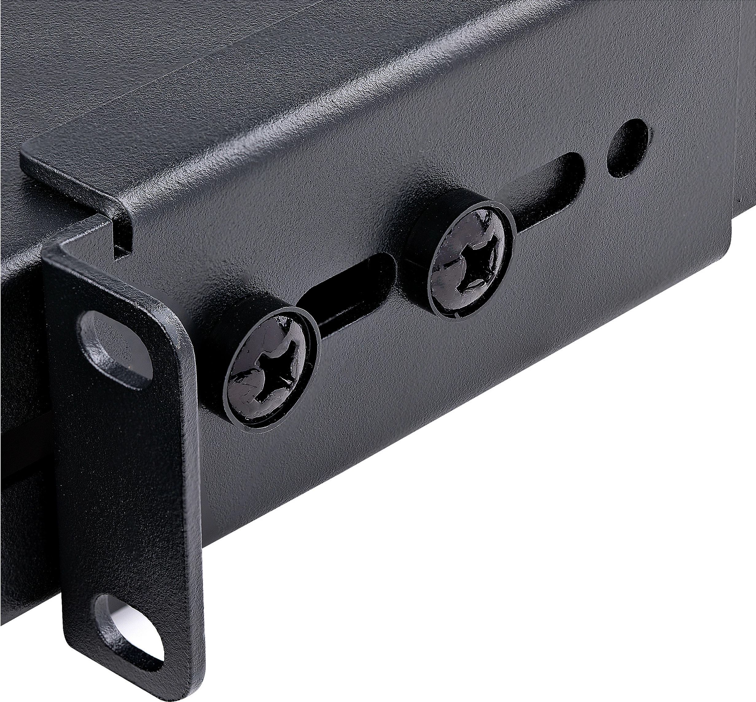 Raft i rregullueshëm për rack serveri StarTech ADJSHELFHDV, 1U, 4-post, i ventiluar, 150 kg, 49.5-97.4 cm, i zi