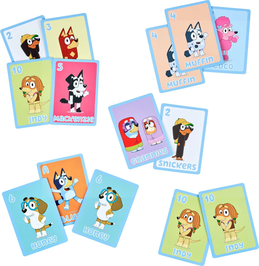 Bluey 5 In 1 Card Game