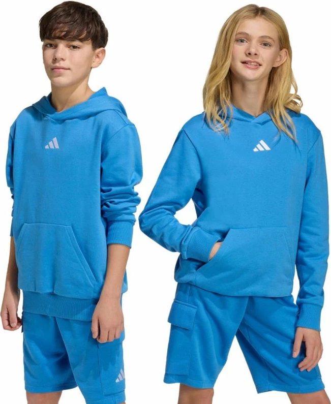 Duks për fëmijë adidas Essentials KD3382, kaltër [Madhësia: 176 cm]