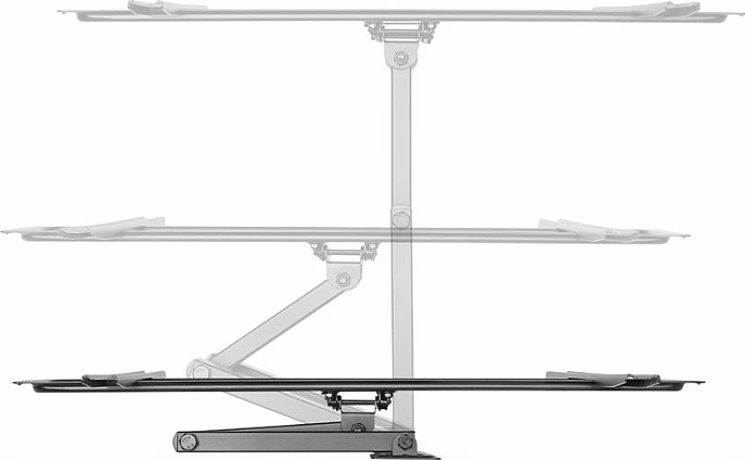 Mbajtës muri për TV EQUIP, 37"-70", krah i lëvizshëm 4 nyje, VESA 600x400, 35 kg, i zi