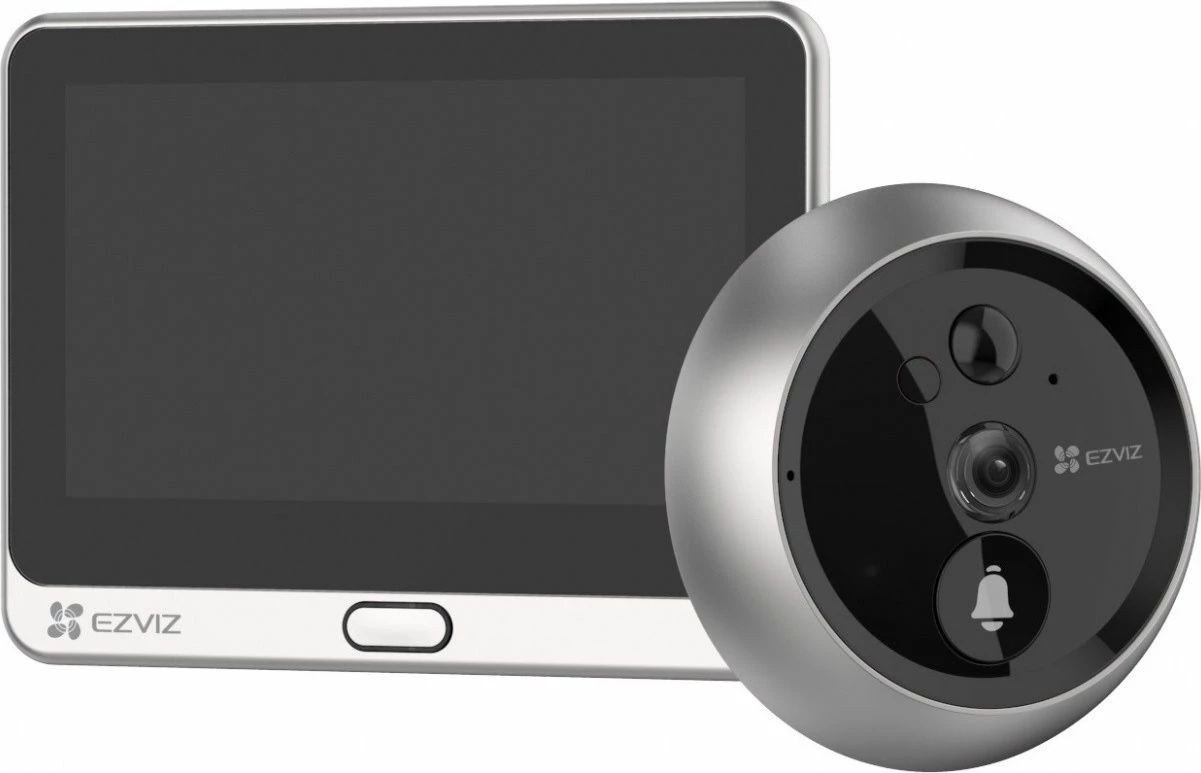 Zilë dere me video, Ezviz DP2C CS-DP2C, 1080p, ekran 4.3\", kënd 155°