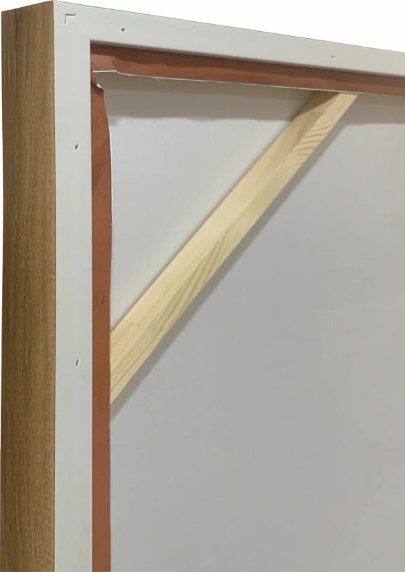Pikturë dekorative Equilibrium me kornizë, kanavacë portokalli, 82.6x4.3x122.6cm