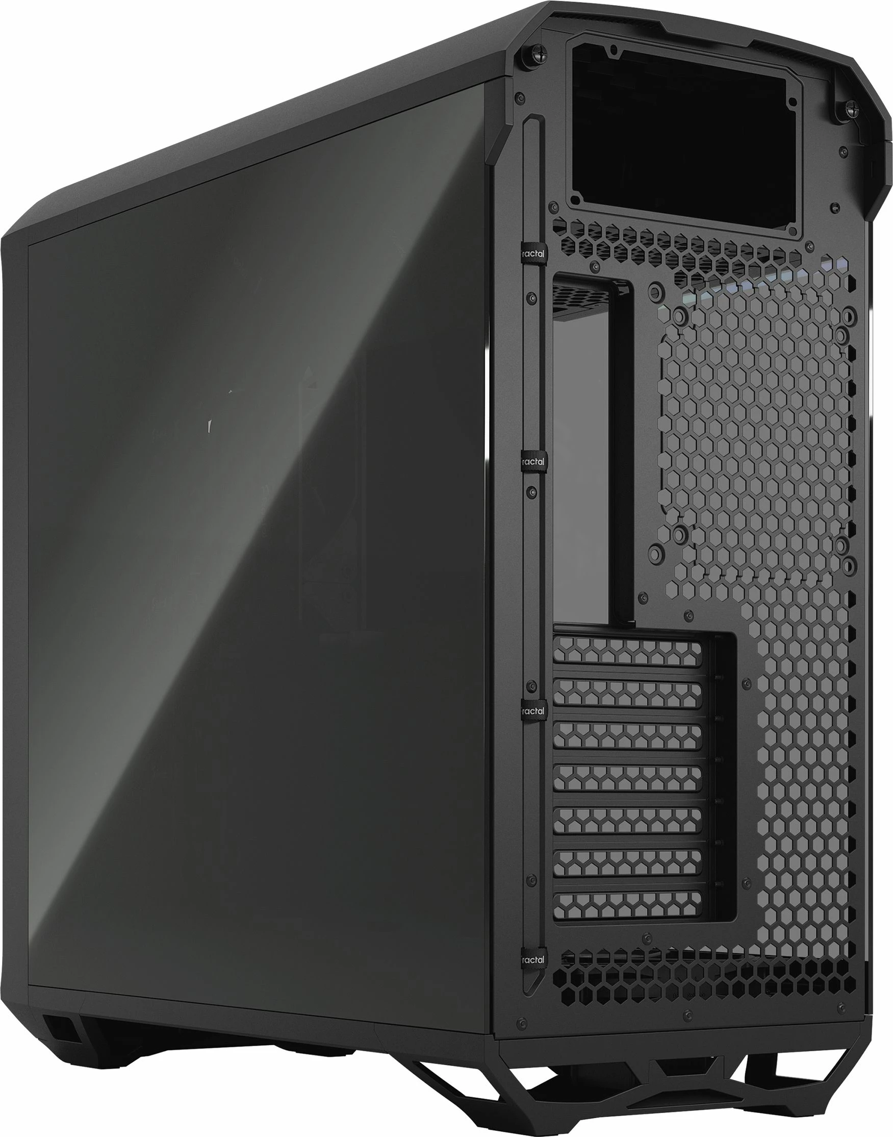 Kasë Fractal Design Torrent TG Light Tint (FD-C-TOR1A-01) Full Tower ATX/eATX, panel xhami të temperuar, 5 ventilatorë, e zezë