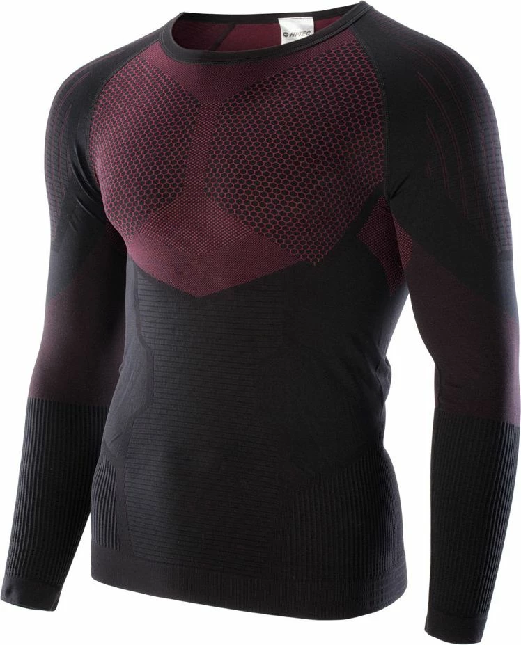 Bluze termike Hi-Tec Hino Top, XL/XXL, zi/kuqe