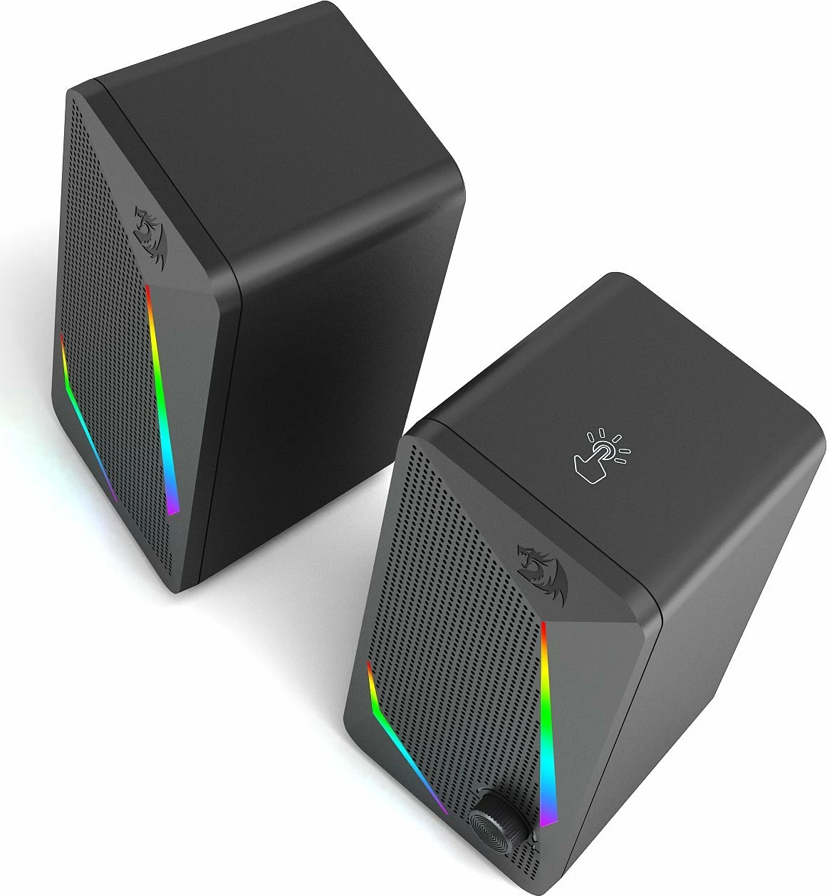 Altoparlantë për kompjuter Redragon GS510 Waltz 2.0, RGB, USB + 3.5mm, të zeza