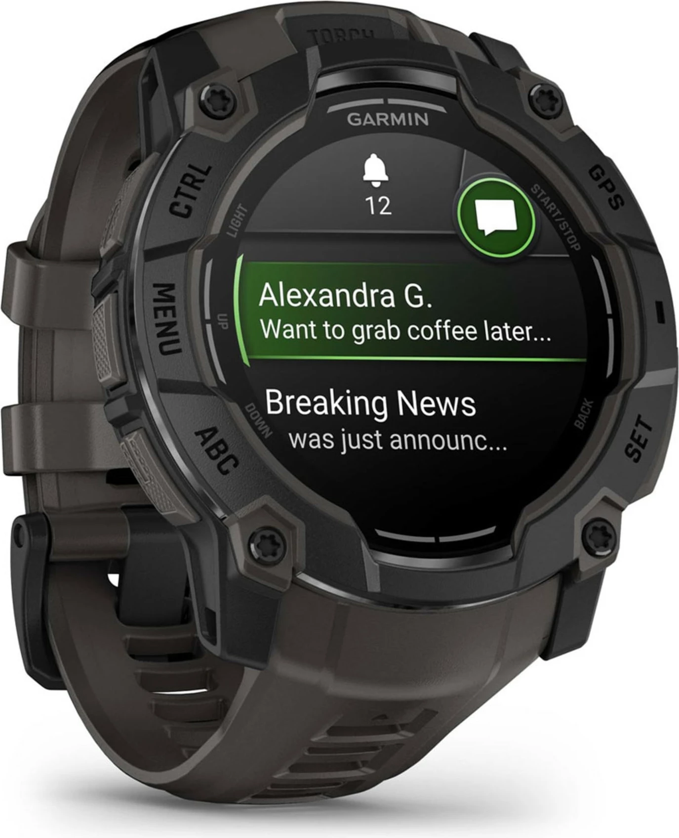 Smartwatch Garmin Instinct 3 AMOLED, 4 GB, GPS, e zezë