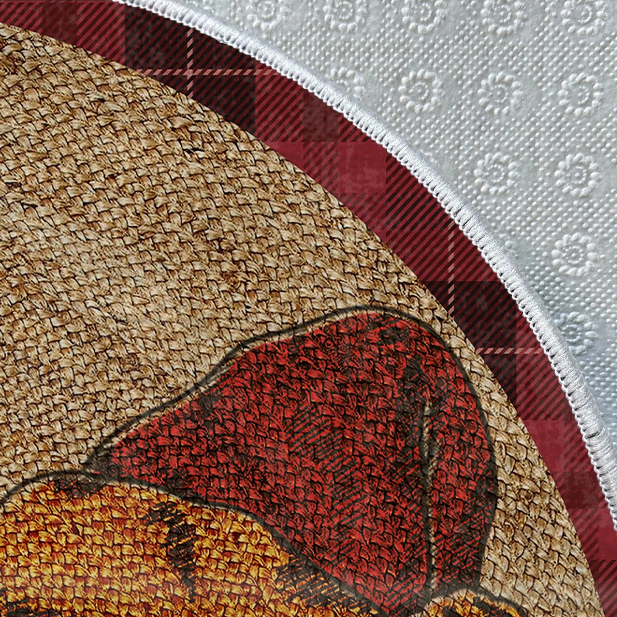 Qilim i rrumbullakët, shumëngjyrësh, 160x160cm, Conceptum Hypnose, Woobtny0318