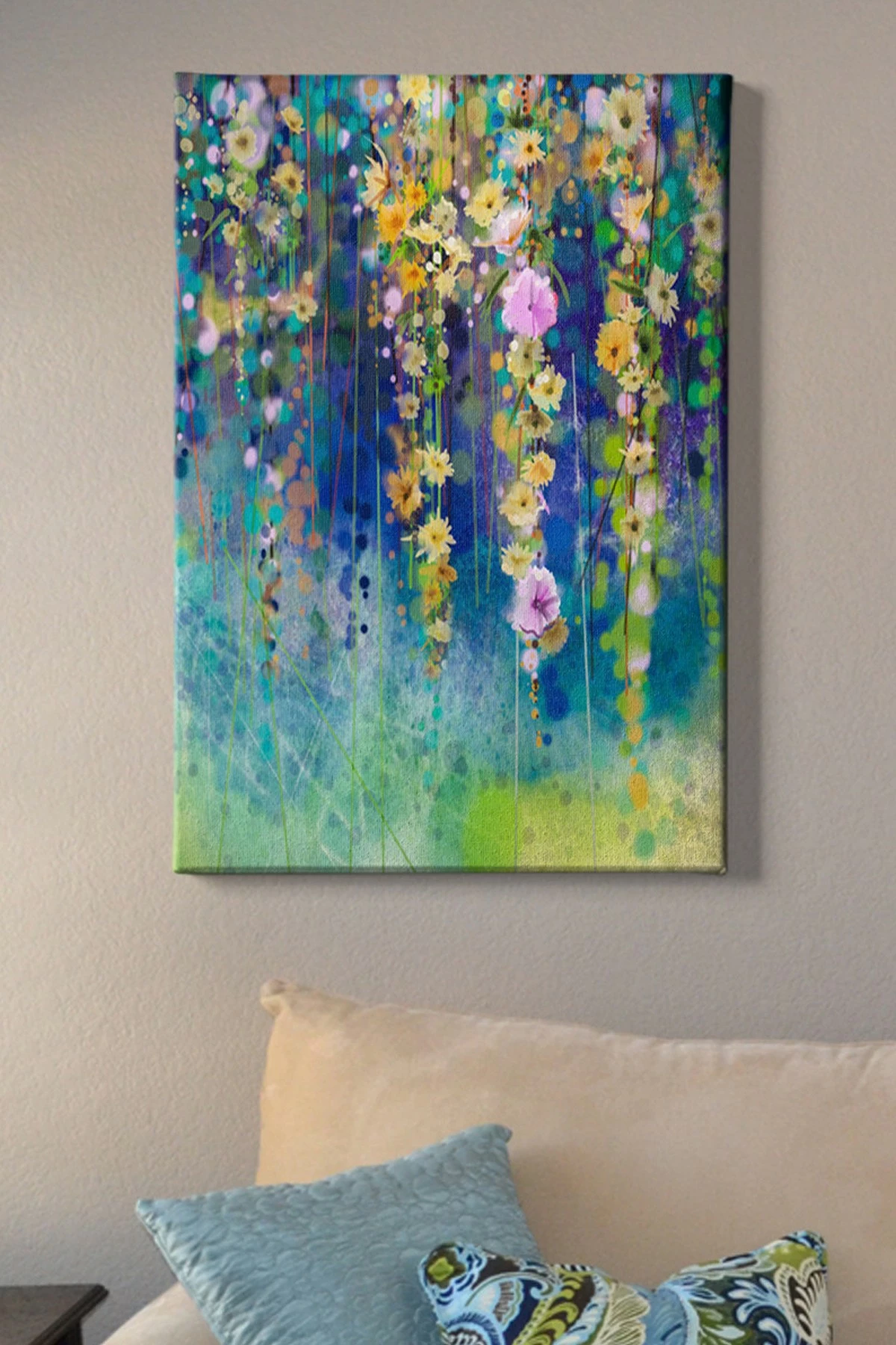 Pikturë dekorative në kanavacë, shumëngjyrëshe, kornizë druri, 50x70cm